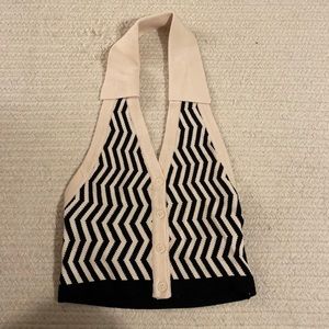 Retro vintage halter sweater
